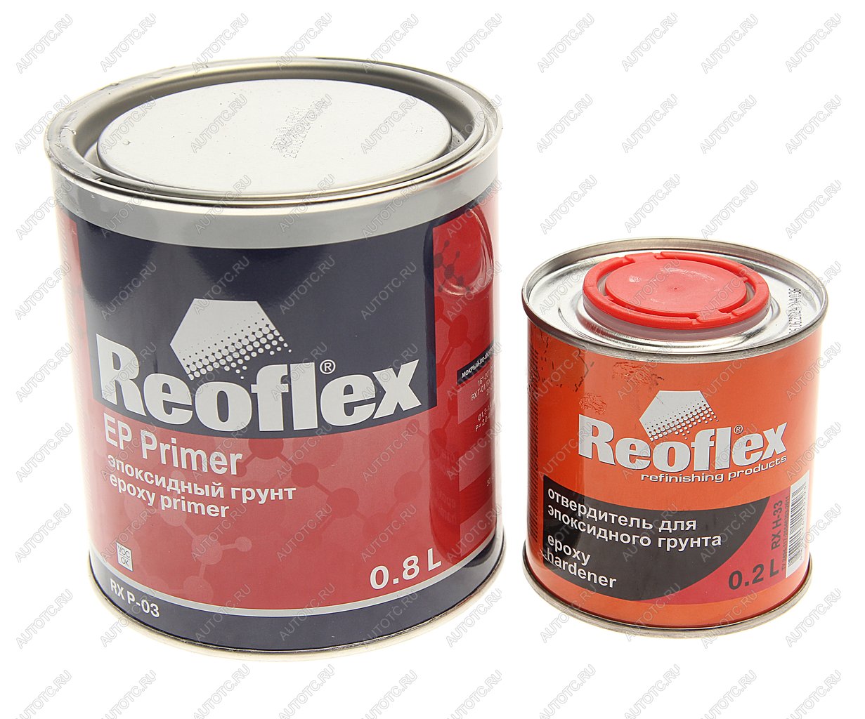 1 239 р. Грунт серый эпоксидный 0.8л с отвердителем REOFLEX REOFLEX ц0012965  с доставкой в г. Вологда