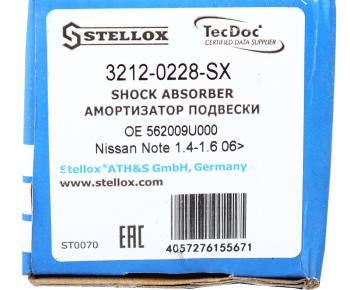 1 999 р. Амортизатор NISSAN Note (05-12) задний левыйправый STELLOX STELLOX 32-120228-sx  с доставкой в г. Вологда. Увеличить фотографию 3