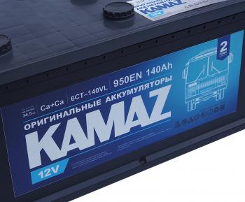 17 499 р. Аккумулятор КАМАЗ 140Ач обратная полярность (ОАО КАМАЗ) ЕАЗ 6ст140(3)  с доставкой в г. Вологда. Увеличить фотографию 2