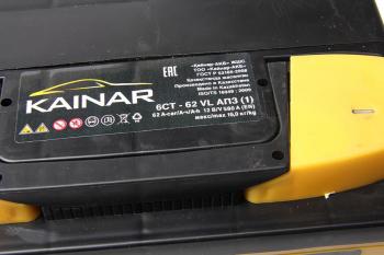 7 549 р. Аккумулятор KAINAR 62Ач KAINAR 6ст62(1)  с доставкой в г. Вологда. Увеличить фотографию 2