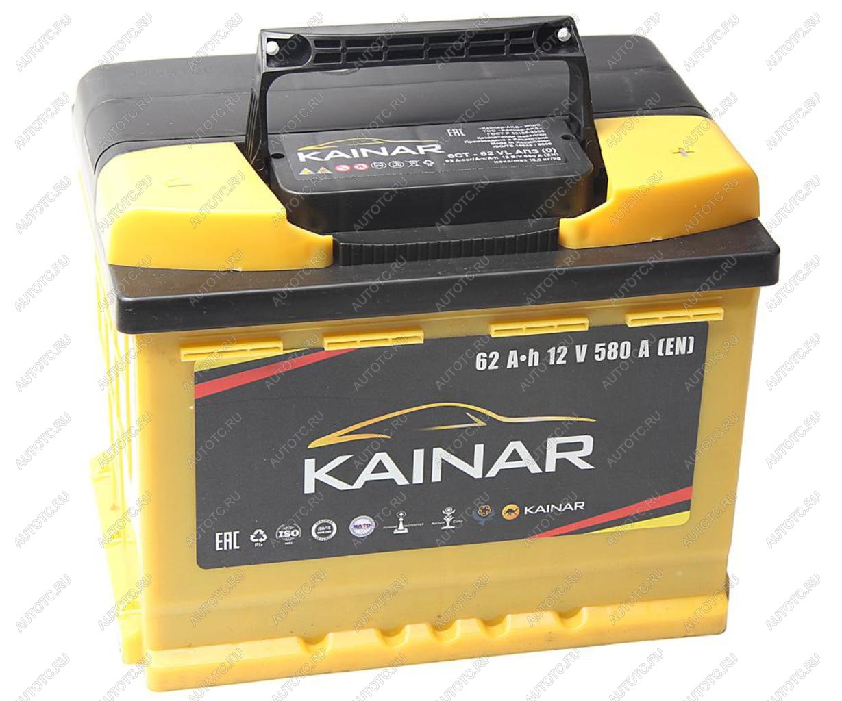7 449 р. Аккумулятор KAINAR 62Ач обратная полярность KAINAR 6ст62(0)  с доставкой в г. Вологда