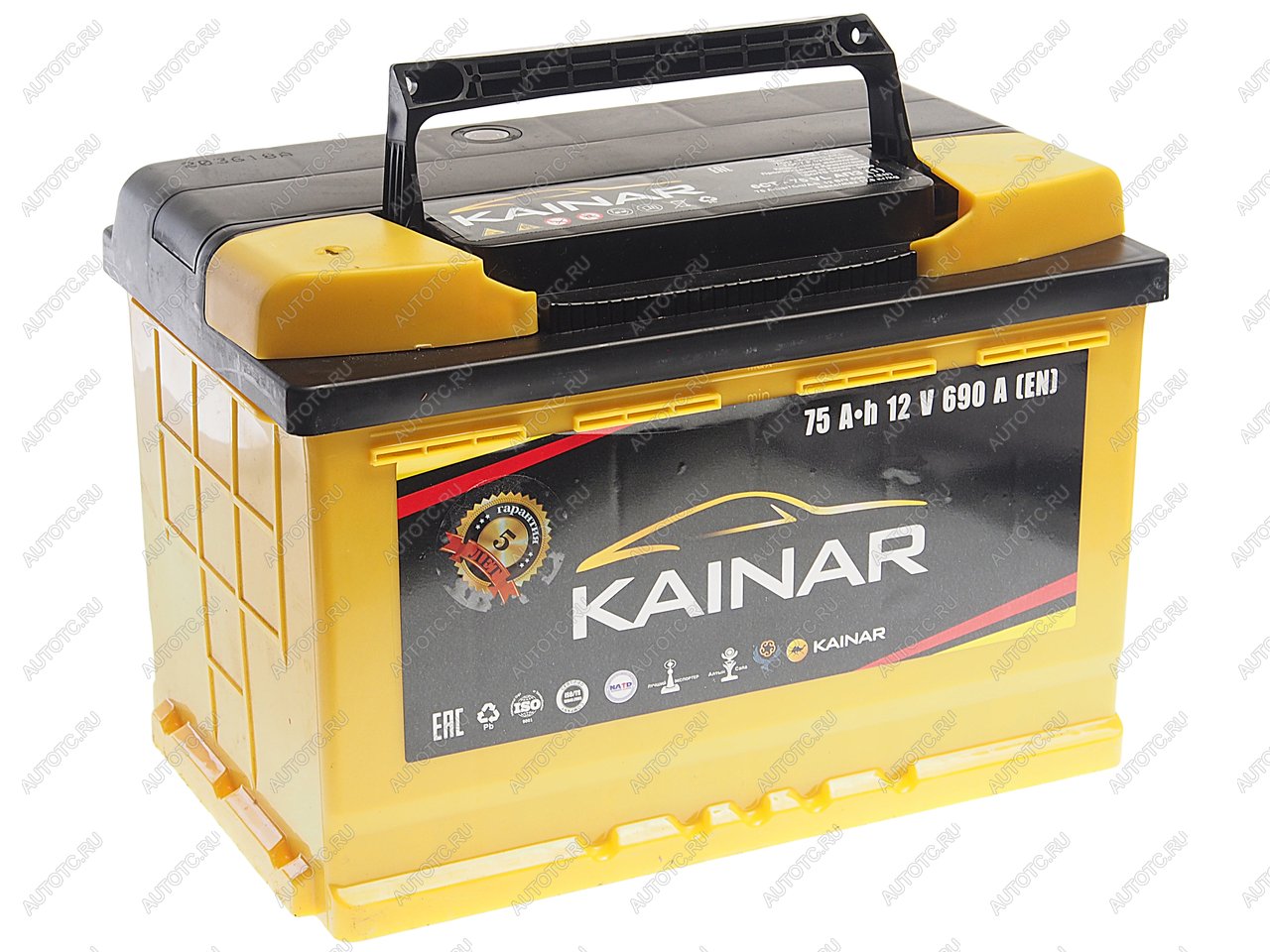 9 249 р. Аккумулятор KAINAR 75Ач KAINAR 6ст75(1)  с доставкой в г. Вологда