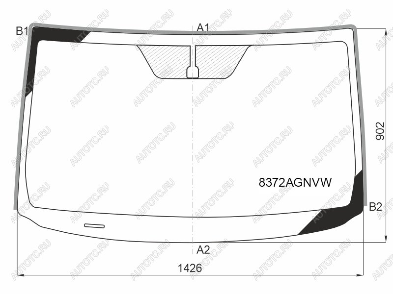 6 399 р. Стекло лобовое Toyota RAV4 (XA30) 05-13 FUYAO 8372AGNVW  с доставкой в г. Вологда