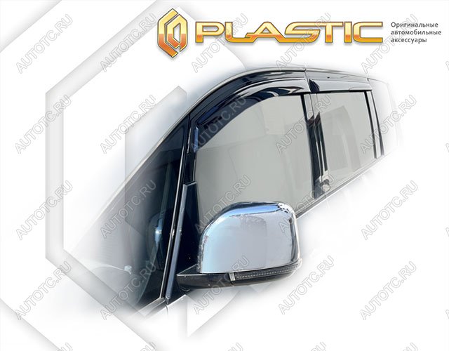 1 999 р. Дефлектор окон CA-Plastic Mitsubishi Delica D:5 1 рестайлинг (2018-2025) (Classic полупрозрачный)  с доставкой в г. Вологда