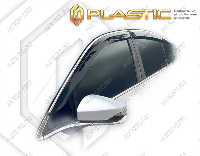 2 159 р. Дефлектор окон CA-Plastic  Subaru Legacy  BW,BT (2020-2022) седан дорестайлинг (Classic полупрозрачный)  с доставкой в г. Вологда