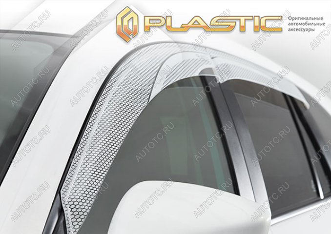 2 199 р. Дефлектор окон CA-Plastic  Toyota Yaris Cross  XP210 (2020-2023) дорестайлинг (Серия Art белая)  с доставкой в г. Вологда