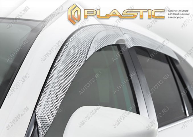 2 199 р. Дефлектор окон CA-Plastic  Toyota Yaris Cross  XP210 (2020-2023) дорестайлинг (Серия Art серебро)  с доставкой в г. Вологда
