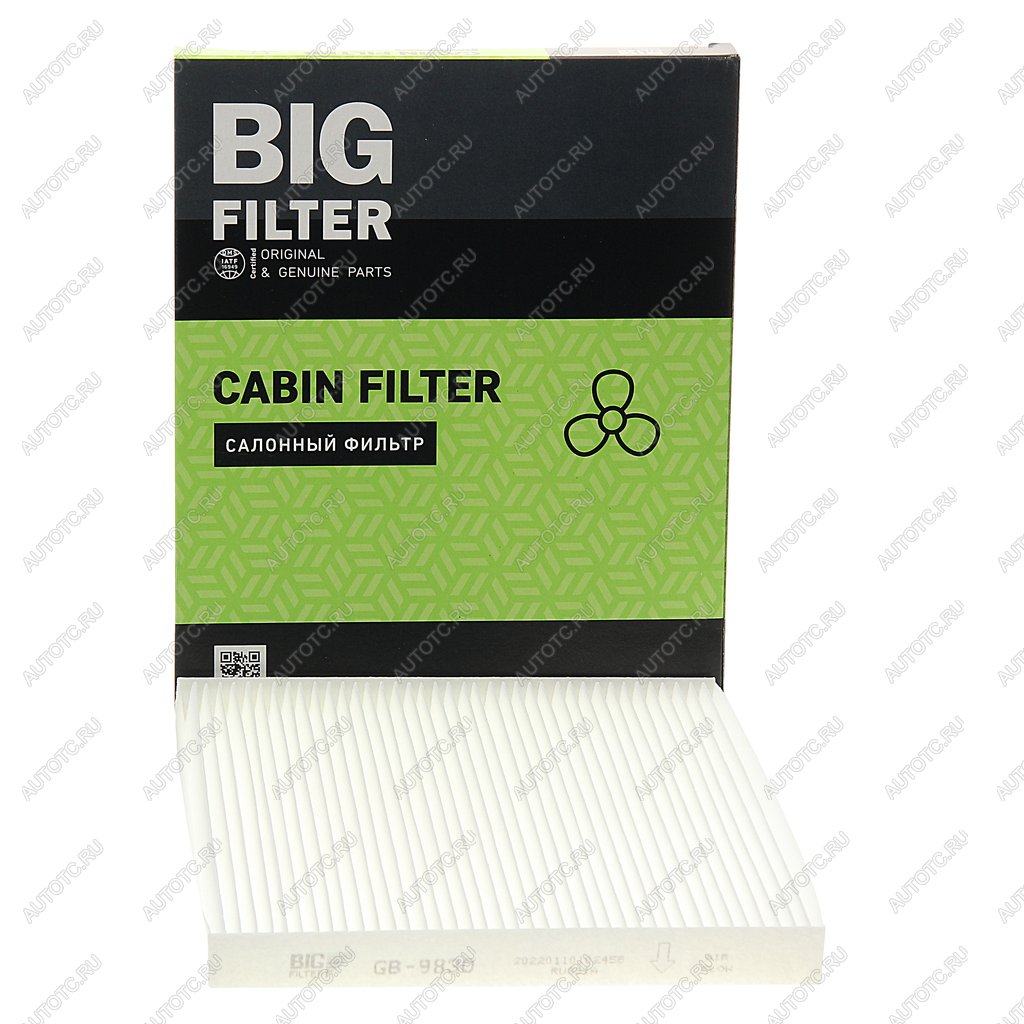 329 р. Фильтр воздушный салона TOYOTA Avensis (03-),Corolla (02-),Rav 4 BIG-FILTER BIG FILTER gb-9830 BIG FILTER gb-9830  с доставкой в г. Вологда
