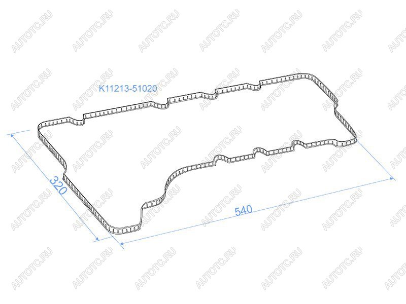 369 р. Прокладка клапанной крышки правая TOYOTA LAND CRUISER 200 1VDFTV 07- SAT K11213-51020  с доставкой в г. Вологда