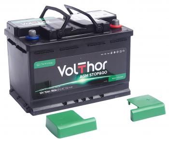 20 549 р. Аккумулятор VOLTHOR AGM 70Ач обратная полярность VOLTHOR 6ст70(0)  с доставкой в г. Вологда. Увеличить фотографию 3