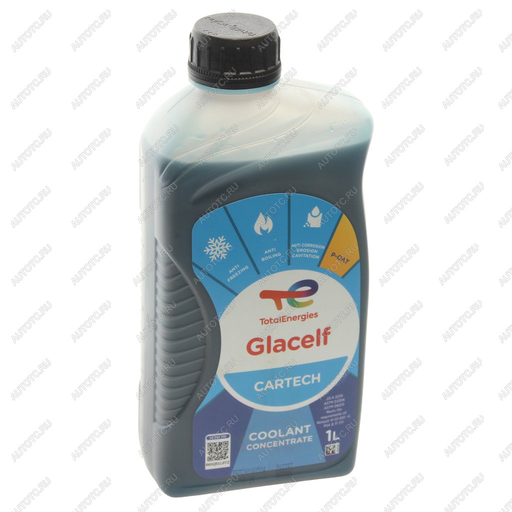 989 р. Антифриз сине-зеленый 1л Glacelf Cartech TOTAL TOTAL 229956  с доставкой в г. Вологда
