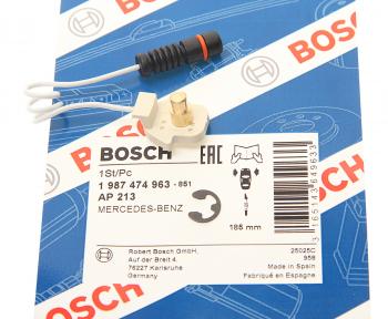149 р. Датчик износа тормозных колодок MERCEDES ML (W163) передний BOSCH BOSCH 1987474963  с доставкой в г. Вологда. Увеличить фотографию 2