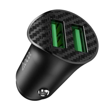 449 р. Устройство зарядное в прикуриватель 2USB 12V HOCO HOCO z39 black  с доставкой в г. Вологда. Увеличить фотографию 2