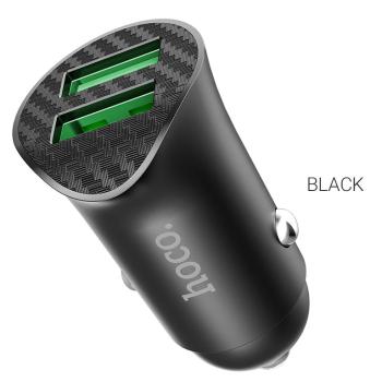 Устройство зарядное в прикуриватель 2USB 12V HOCO HOCO z39 black