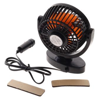 559 р. Вентилятор в салон 12V на платфоре черно-оранжевый ROWGO ROWGO rg-1228  с доставкой в г. Вологда. Увеличить фотографию 2