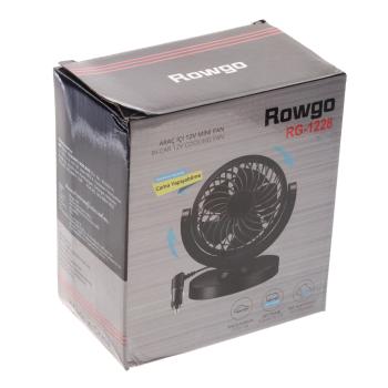 559 р. Вентилятор в салон 12V на платфоре черно-оранжевый ROWGO ROWGO rg-1228  с доставкой в г. Вологда. Увеличить фотографию 4