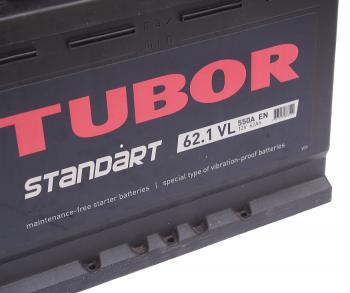 9 499 р. Аккумулятор TUBOR Standart 62Ач TUBOR 6ст62(1)  с доставкой в г. Вологда. Увеличить фотографию 2