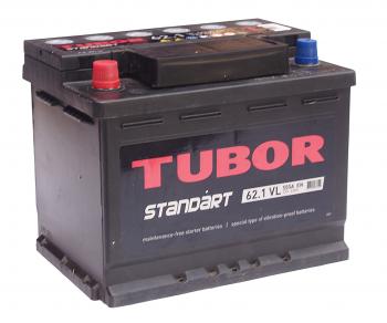 Аккумулятор TUBOR Standart 62Ач TUBOR 6ст62(1)