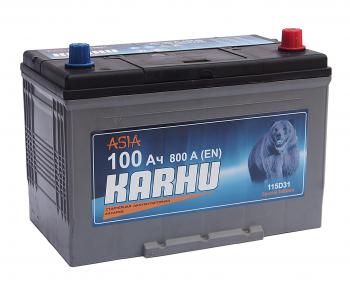 Аккумулятор KARHU 100Ач обратная полярность KARHU 6ст100(0)