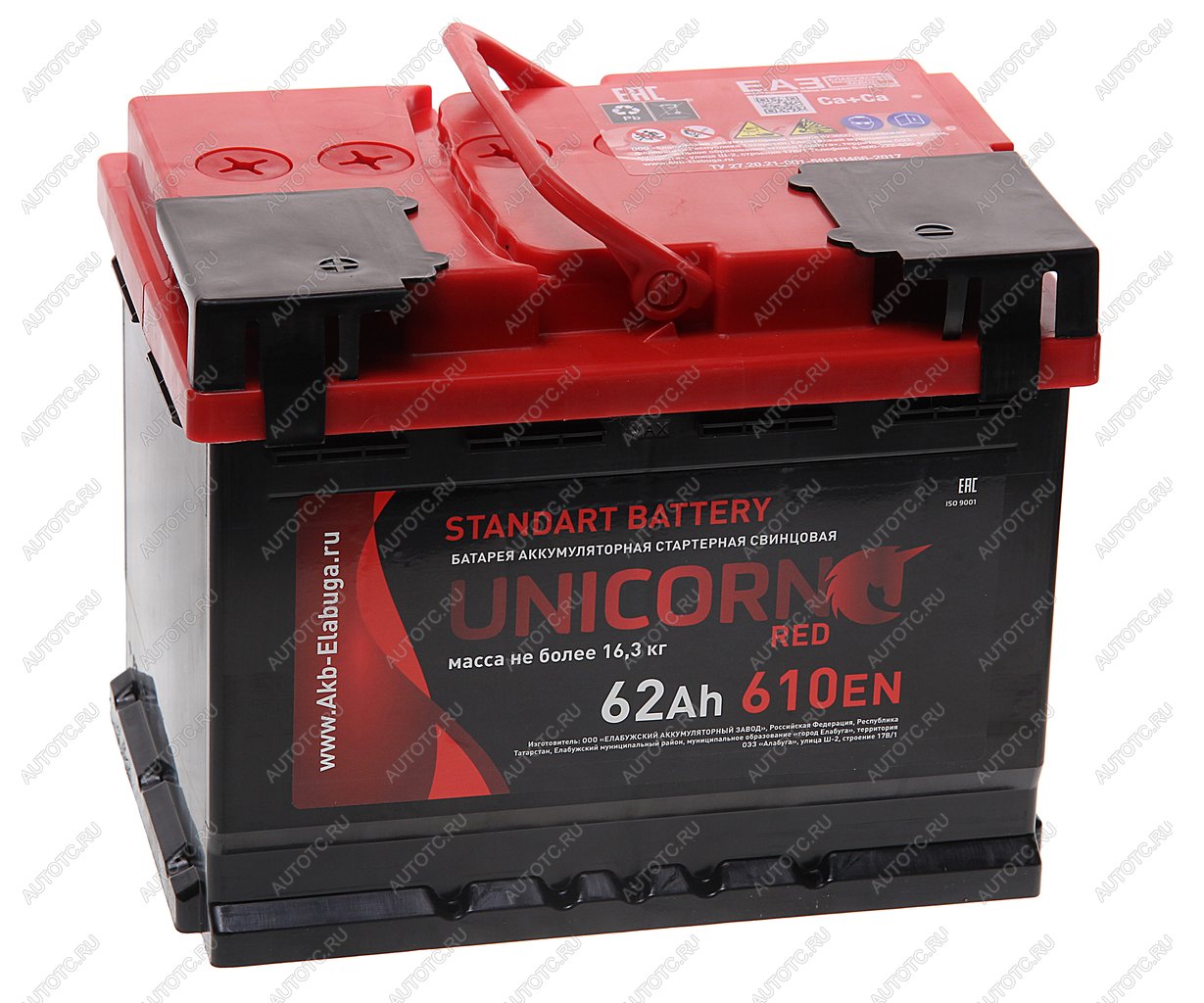 8 199 р. Аккумулятор UNICORN Red 62Ач UNICORN 6ст62(1)  с доставкой в г. Вологда
