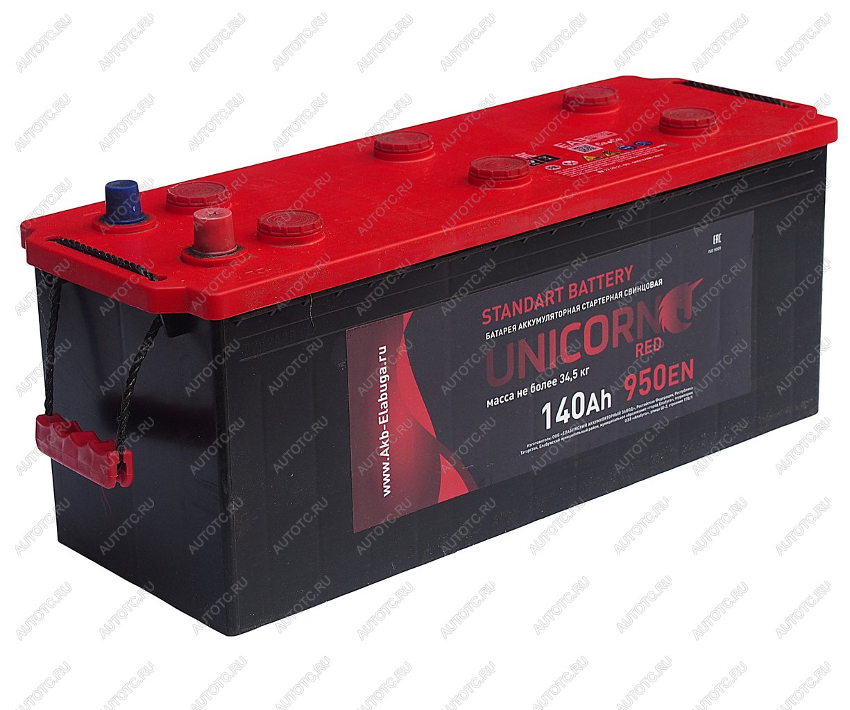 17 299 р. Аккумулятор UNICORN Red 140Ач UNICORN 6ст140(4)  с доставкой в г. Вологда