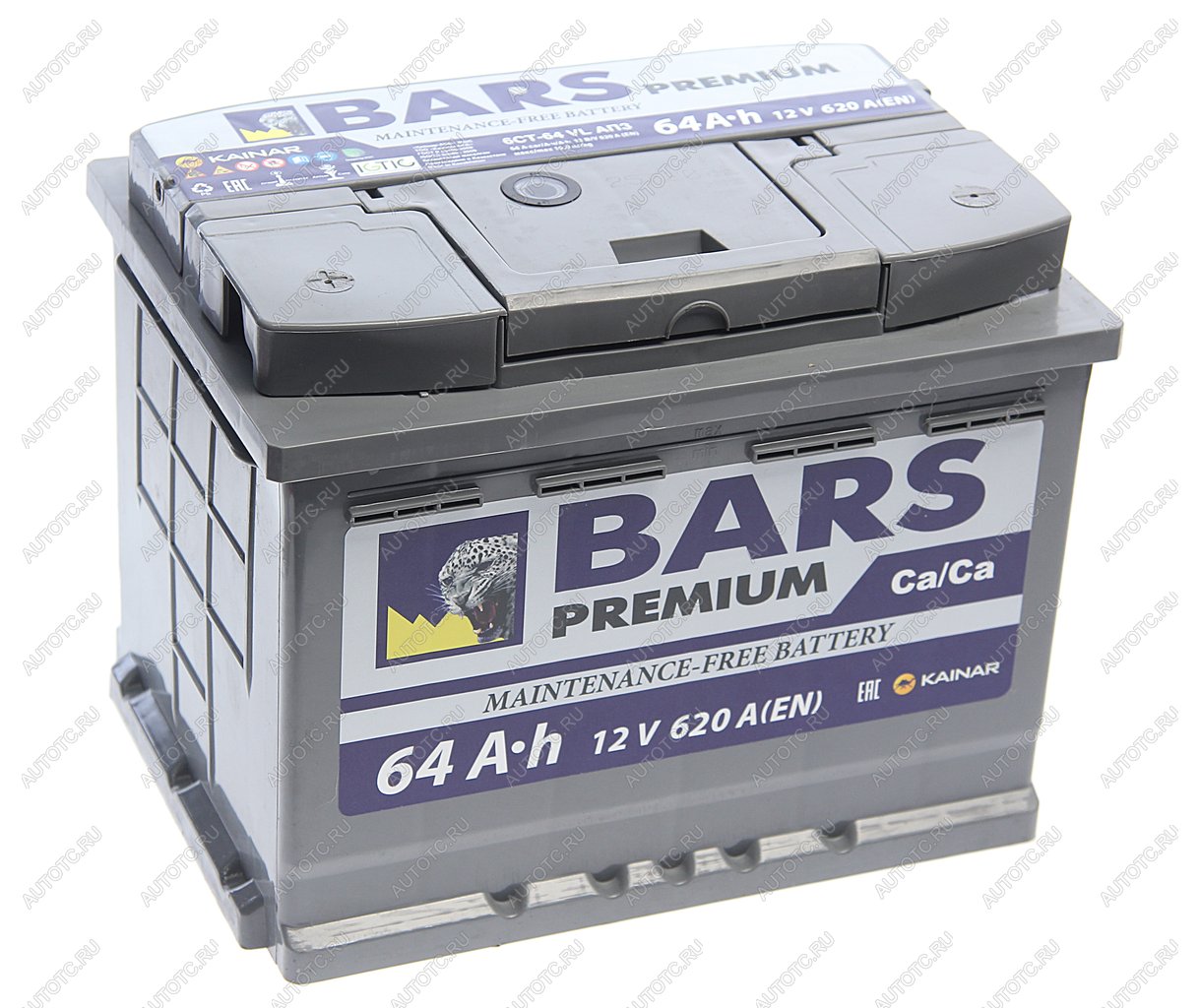 6 999 р. Аккумулятор BARS Premium 64Ач KAINAR 6ст64(1)  с доставкой в г. Вологда