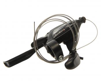 1 479 р. Шифтер велосипедный скоростной левый (3 скорости) Altus SHIMANO SHIMANO st-ef500-3l  с доставкой в г. Вологда. Увеличить фотографию 3