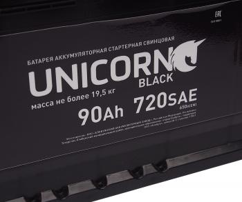 6 999 р. Аккумулятор UNICORN Black 90Ач обратная полярность UNICORN 6ст90(0)  с доставкой в г. Вологда. Увеличить фотографию 4