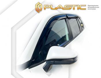 2 079 р. Дефлектора окон CA-Plastic  Toyota Corolla Cross  ZSG10,MXGA10,ZVG11,ZVG13,ZVG15,  (2021-2025) (серия Classic полупрозрачный)  с доставкой в г. Вологда. Увеличить фотографию 2