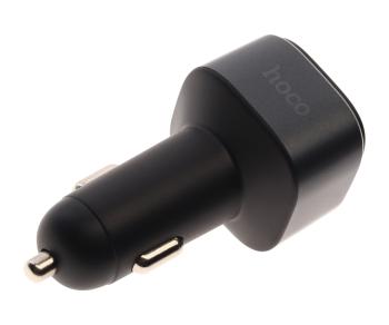 779 р. Устройство зарядное в прикуриватель с трансмиттером (bluetooth,hands free) HOCO HOCO e67 black  с доставкой в г. Вологда. Увеличить фотографию 2