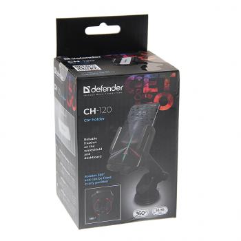 369 р. Держатель телефона универсальный DEFENDER DEFENDER ch-120 black  с доставкой в г. Вологда. Увеличить фотографию 3