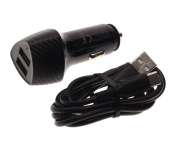 Устройство зарядное в прикуриватель 2USB 12V BOROFONE BOROFONE bz31a black