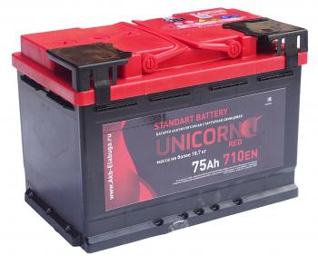Аккумулятор UNICORN Red 75Ач UNICORN 6ст75(1)