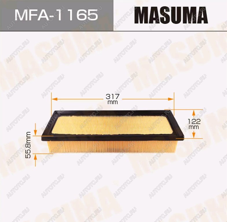 739 р. Фильтр воздушный TOYOTA MASUMA MASUMA mfa-1165  с доставкой в г. Вологда