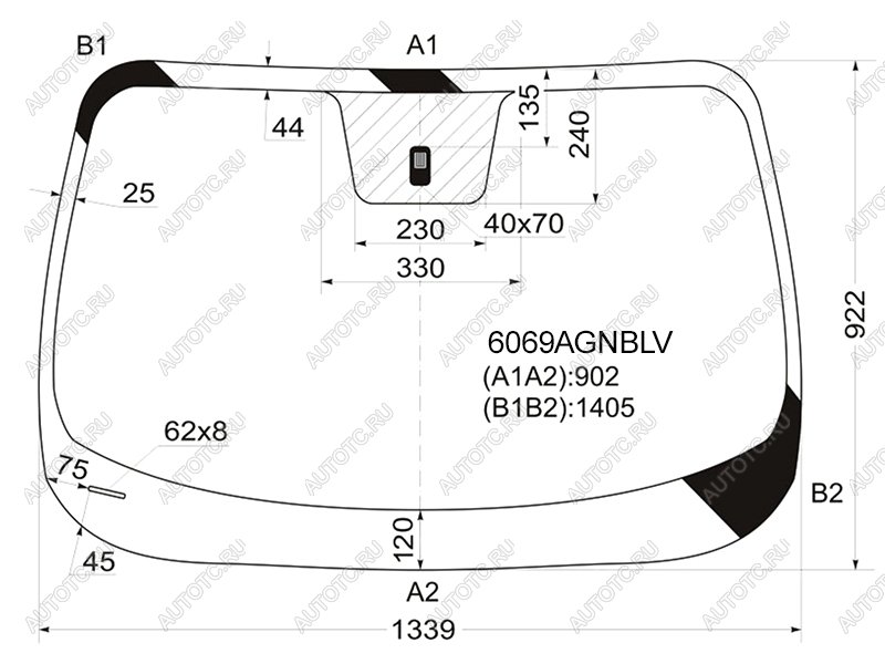 5 649 р. Стекло лобовое Nissan Juke 10-20 FUYAO 6069AGNBLV  с доставкой в г. Вологда