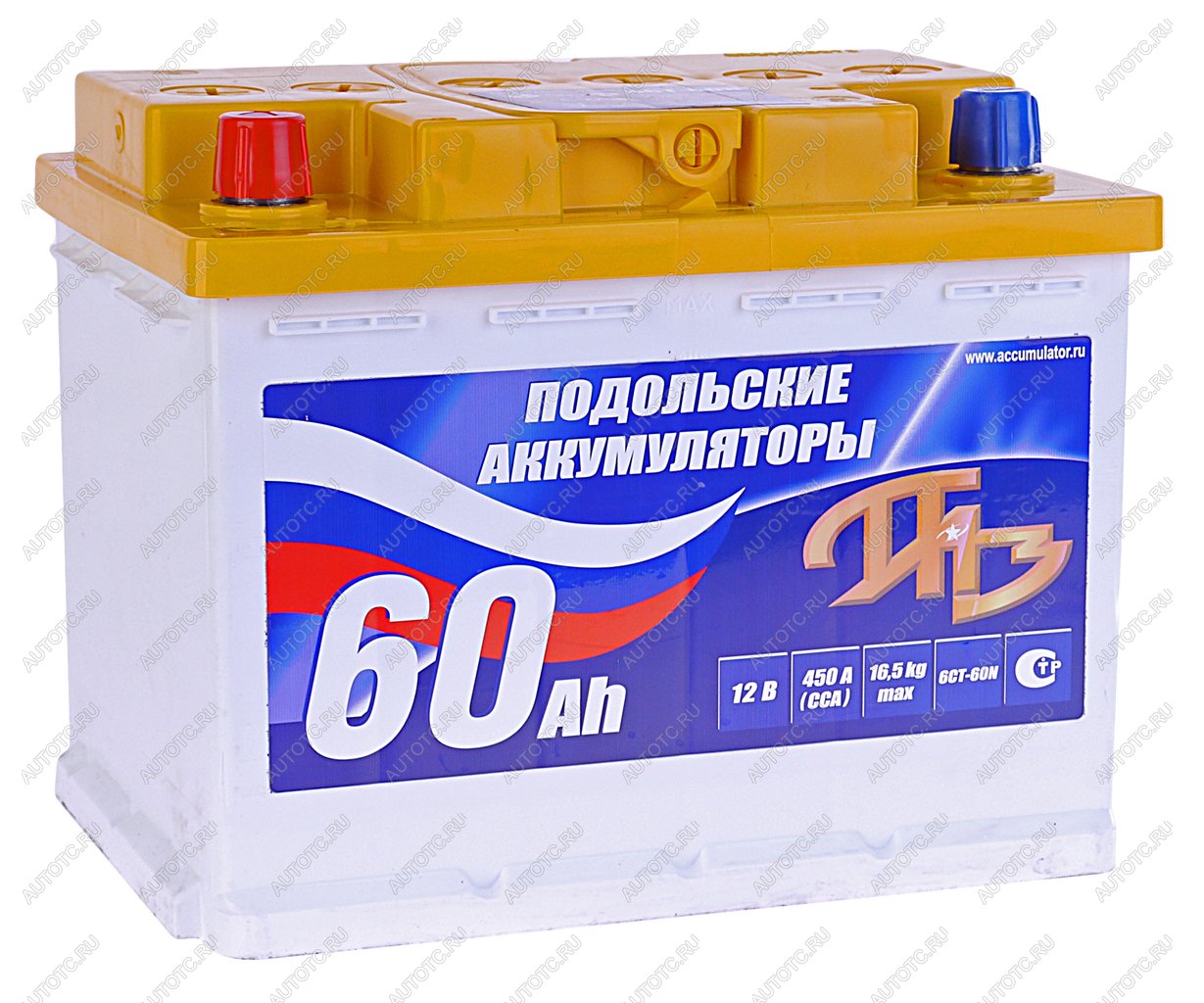 4 849 р. Аккумулятор ПОДОЛЬСК 60Ач ПОДОЛЬСК 6ст60(1)  с доставкой в г. Вологда