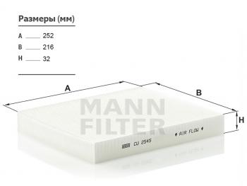 Фильтр салона MANN Skoda Fabia Mk1 универсал дорестайлинг (2000-2004)