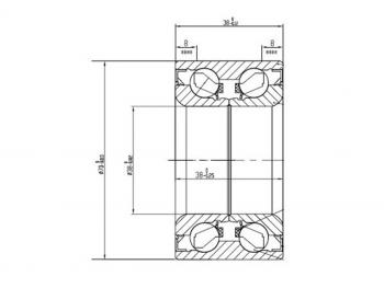 Подшипник передней ступицы наружный TOYOTA RUSHCAMITERIOSPYZAR (без ABS) KOYO DAC3870W-7CS66