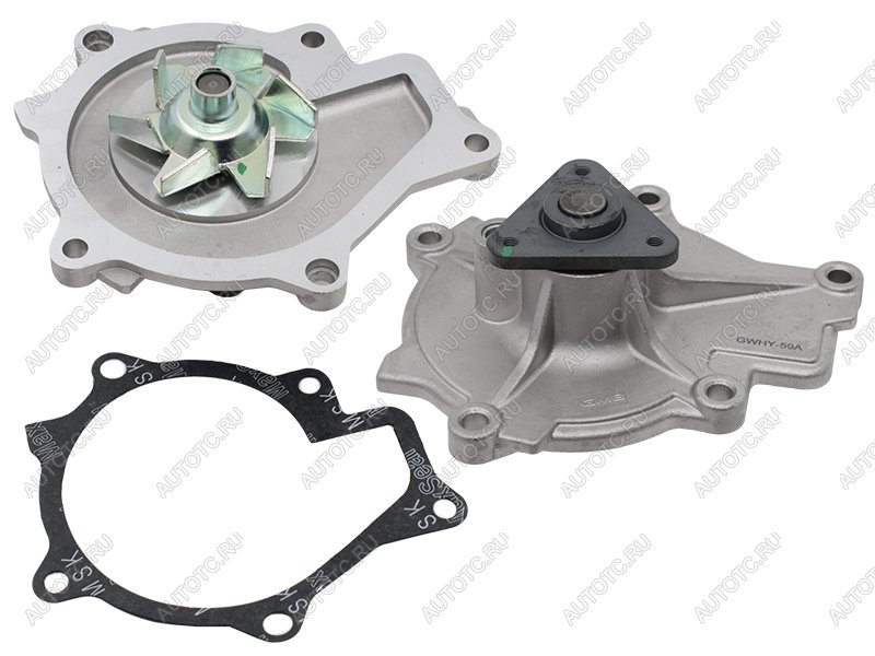 4 299 р. Насос водяного охлаждения HYUNDAI SANTA FE 09-/IX35 09-/KIA SORENTO 09- 2.0 (дизель) GMB GWHY-59A, gwhy59a GMB GWHY-59A  с доставкой в г. Вологда