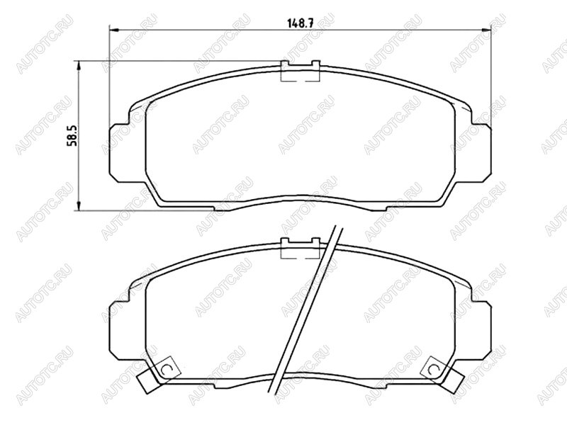 3 399 р. Колодки тормозные перед BREMBO Honda Accord 8 CU седан дорестайлинг (2008-2011)  с доставкой в г. Вологда