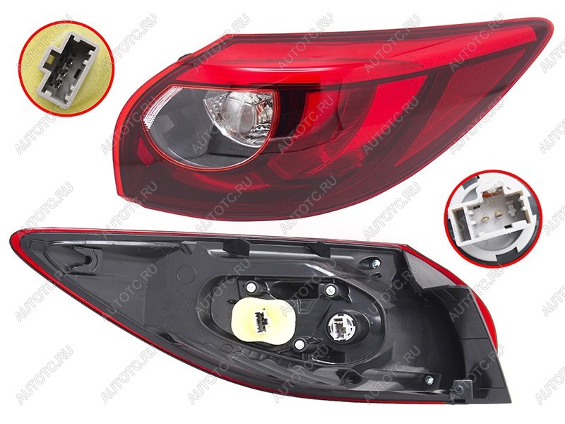 11 249 р. Фонарь задний правый (внешний, LED) SAT Mazda CX-5 KE рестайлинг (2015-2017)  с доставкой в г. Вологда