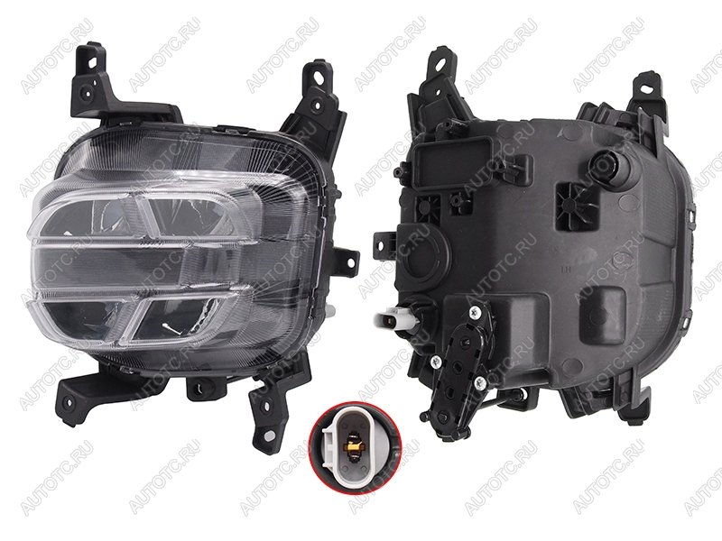 6 499 р. Фара противотуманная KIA SPORTAGE 18-22 LH LED SAT ST-26-0046, st260046 SAT ST-26-0046  с доставкой в г. Вологда