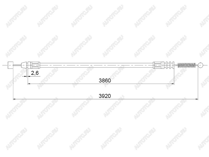 529 р. Трос багажника MITSUBISHI LANCER IXX 00-13 LHD SAT ST-345-0006  с доставкой в г. Вологда