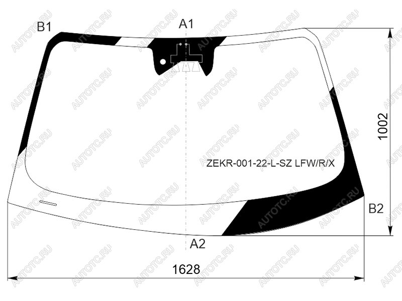 16 399 р. Стекло лобовое (Камера Датчик дождя) Zeekr 001 21- XYG ZEKR-001-22-L-SZ LFW/R/X  с доставкой в г. Вологда