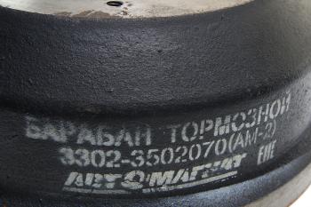 3 799 р. Барабан тормозной ГАЗ-3302,ГАЗель Next (проточенный) АВТОМАГНАТ АВТОМАГНАТ am-02-008  с доставкой в г. Вологда. Увеличить фотографию 2