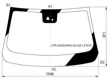 Стекло лобовое (Камера Датчик дождя) Jetour Dashing 22- XYG JTR-DASHING-22-SZ LFW/X