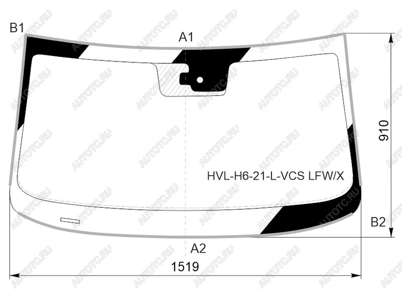 11 299 р. Стекло лобовое (Датчик дождя Молдинг) Haval H6 20-24 XYG HVL-H6-21-L-VCS LFW/X  с доставкой в г. Вологда