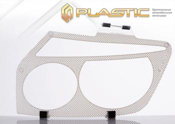 2 199 р. Защита фар CA-Plastic  Hyundai Avante (2006-2010) (серия Шелкография белая)  с доставкой в г. Вологда. Увеличить фотографию 2