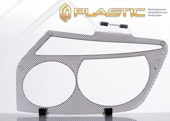 2 299 р. Защита фар CA-Plastic  Toyota Caldina  T240 (2005-2007) универсал рестайлинг (серия Шелкография серебро)  с доставкой в г. Вологда. Увеличить фотографию 2