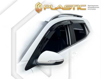 2 099 р. Дефлектора окон (рынок Южной Кореи) CA-Plastic KIA Stonic (2017-2025) (серия Classic полупрозрачный, без хром. молдинга)  с доставкой в г. Вологда. Увеличить фотографию 2